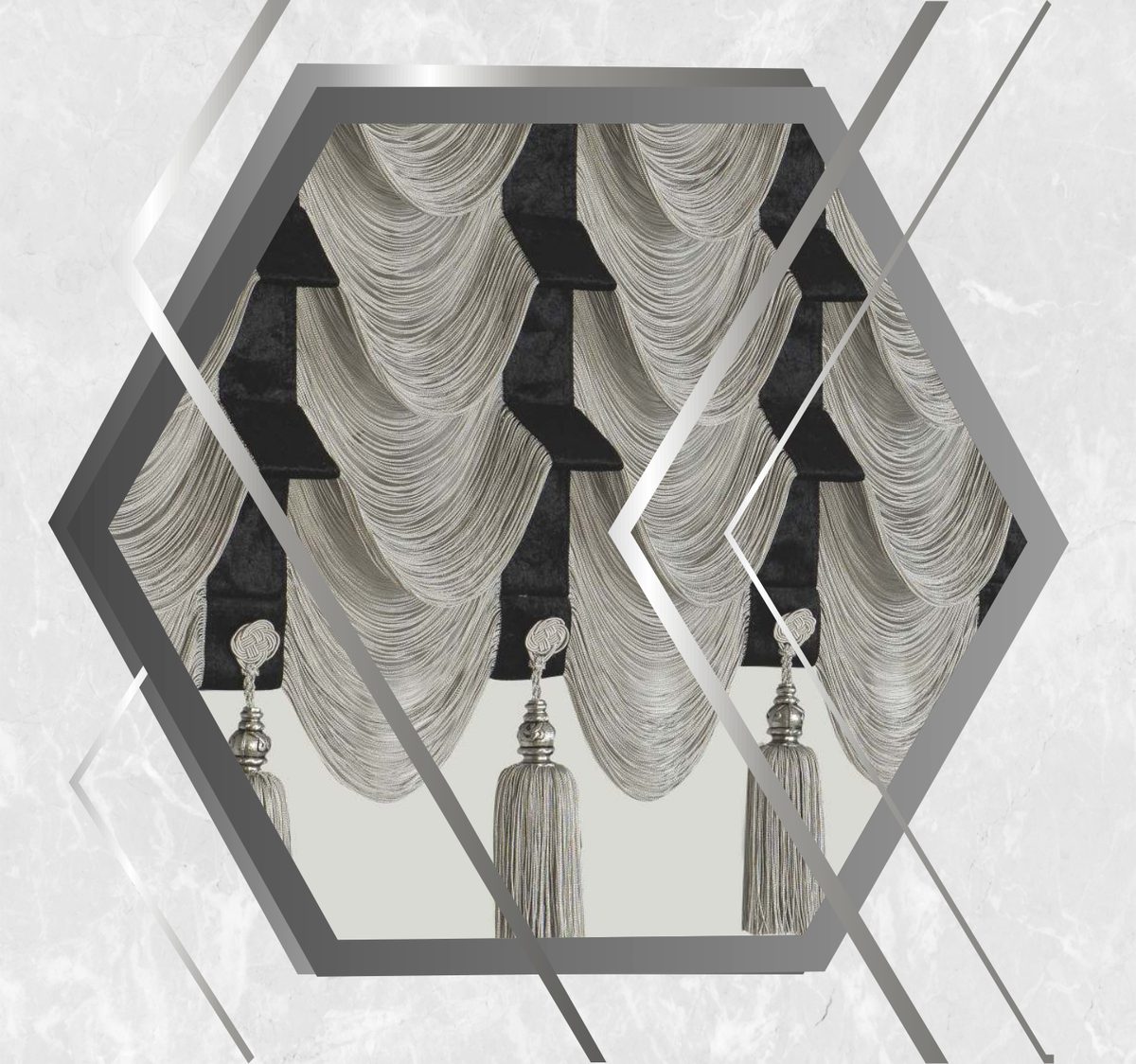 Drape İp Perde modeli 017