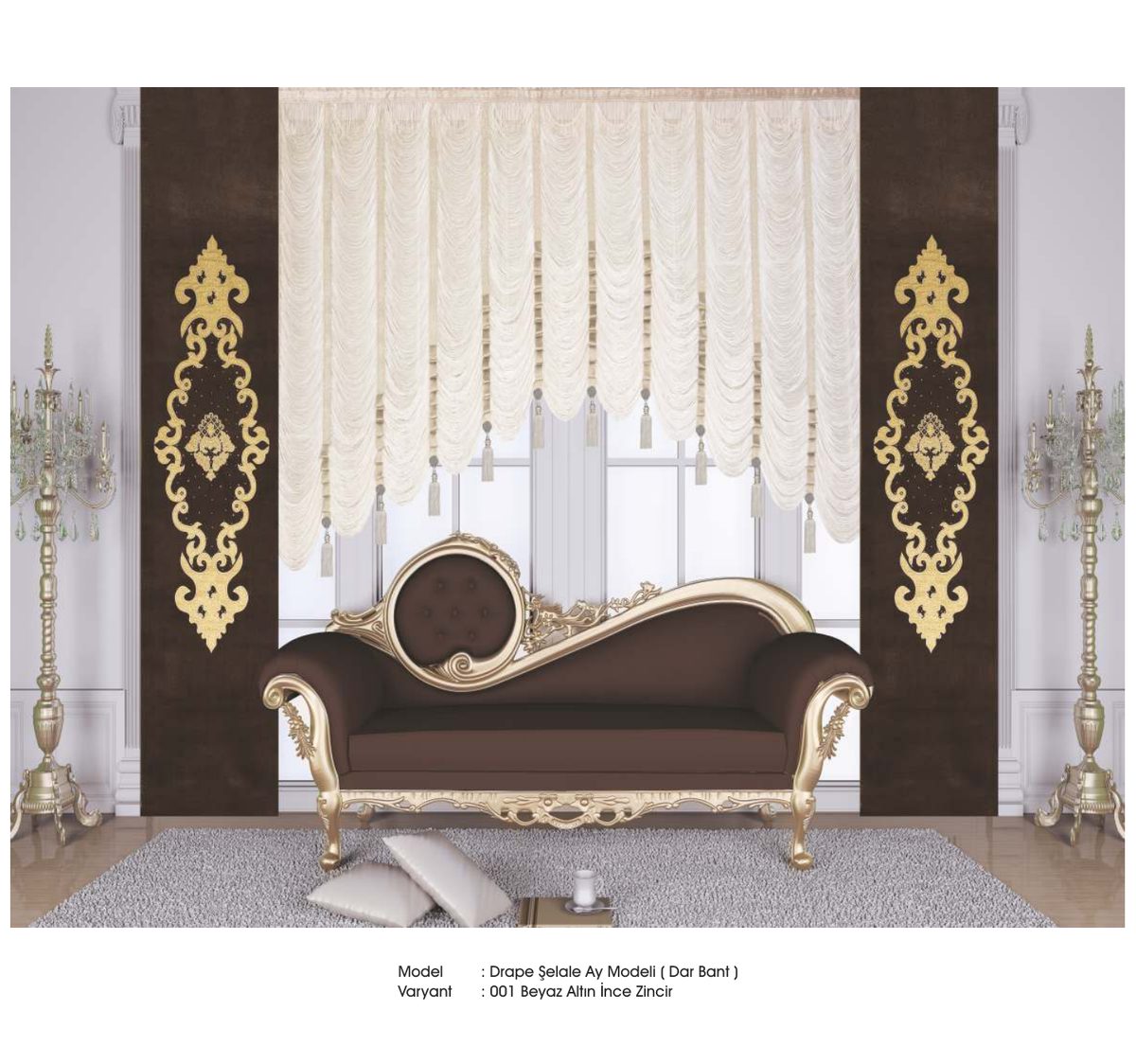 Drape İp Perde modeli 034