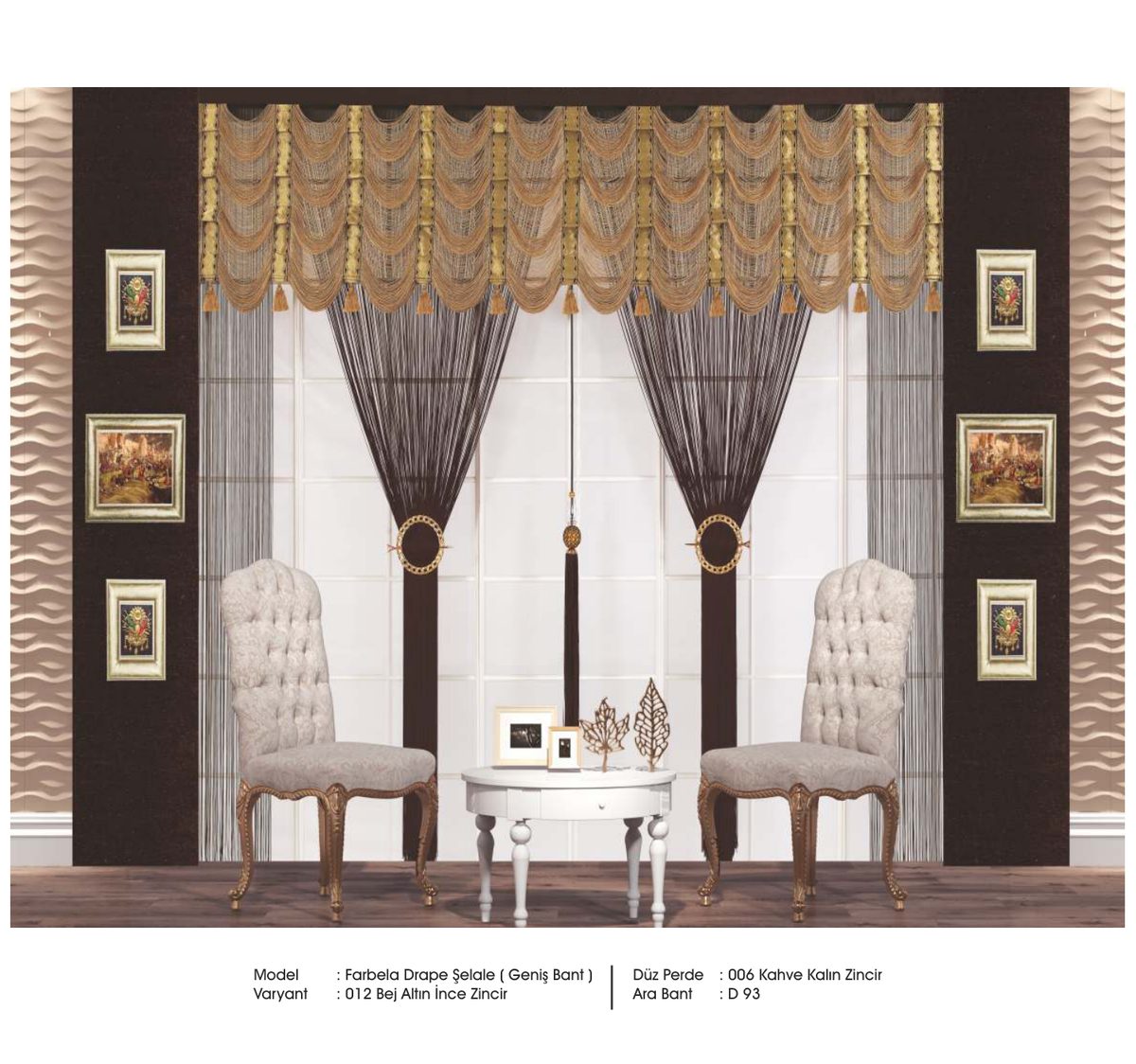 Drape İp Perde modeli 041