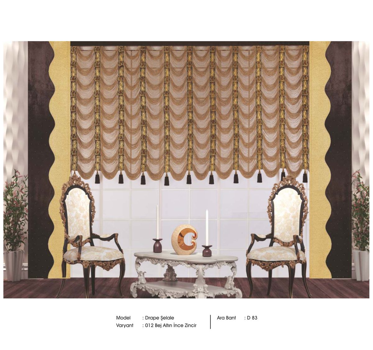 Drape İp Perde modeli 045
