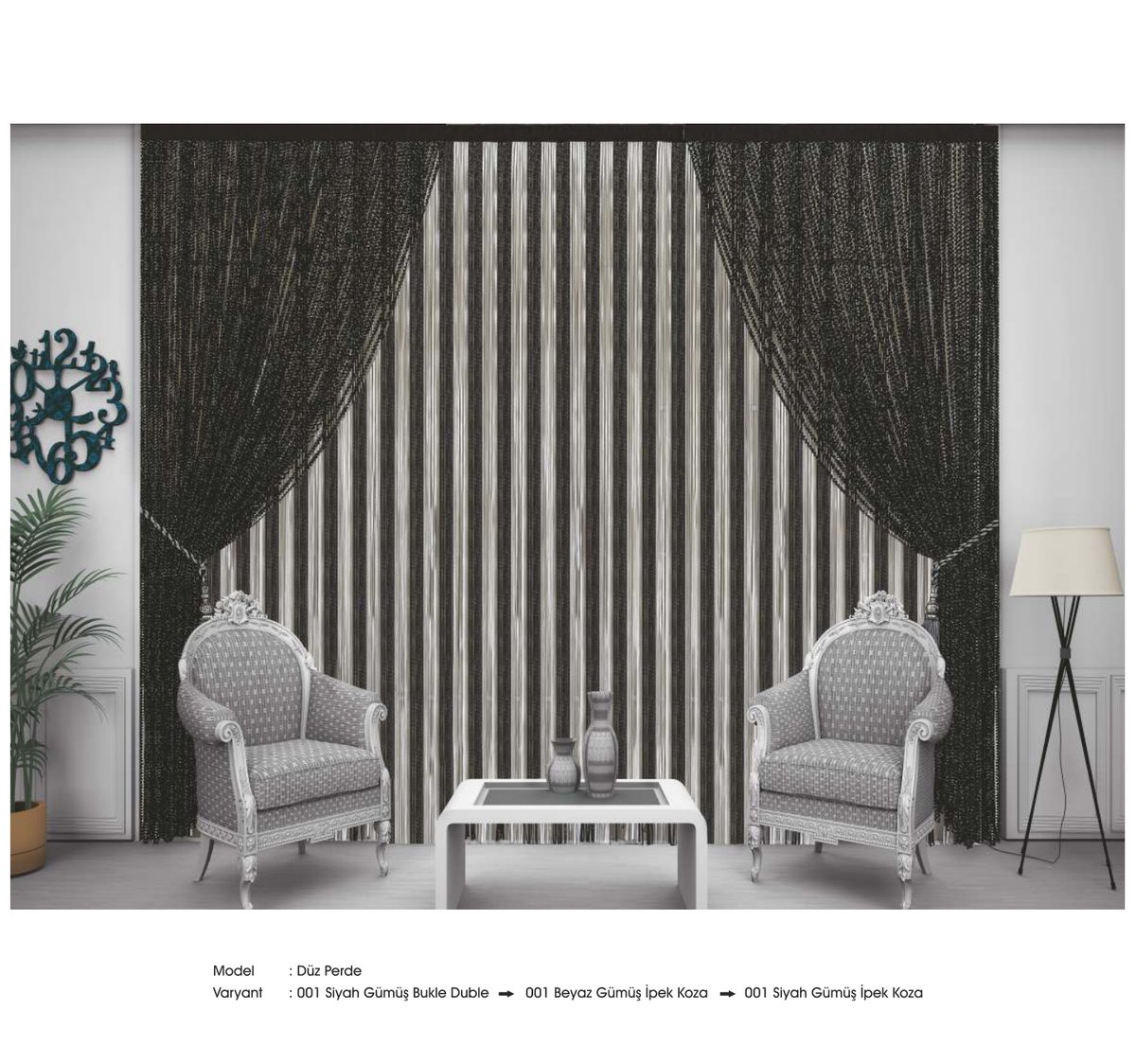 Drape İp Perde modeli 063